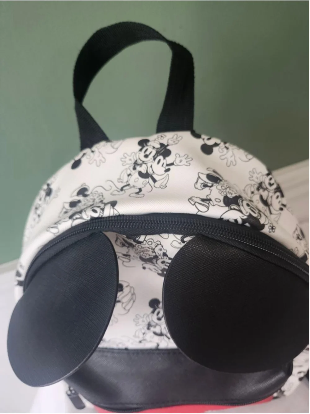 Disney Mickey Mouse Backpack One Size White Black Red